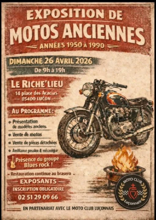 Exposition de motos anciennes à Luçon (85)